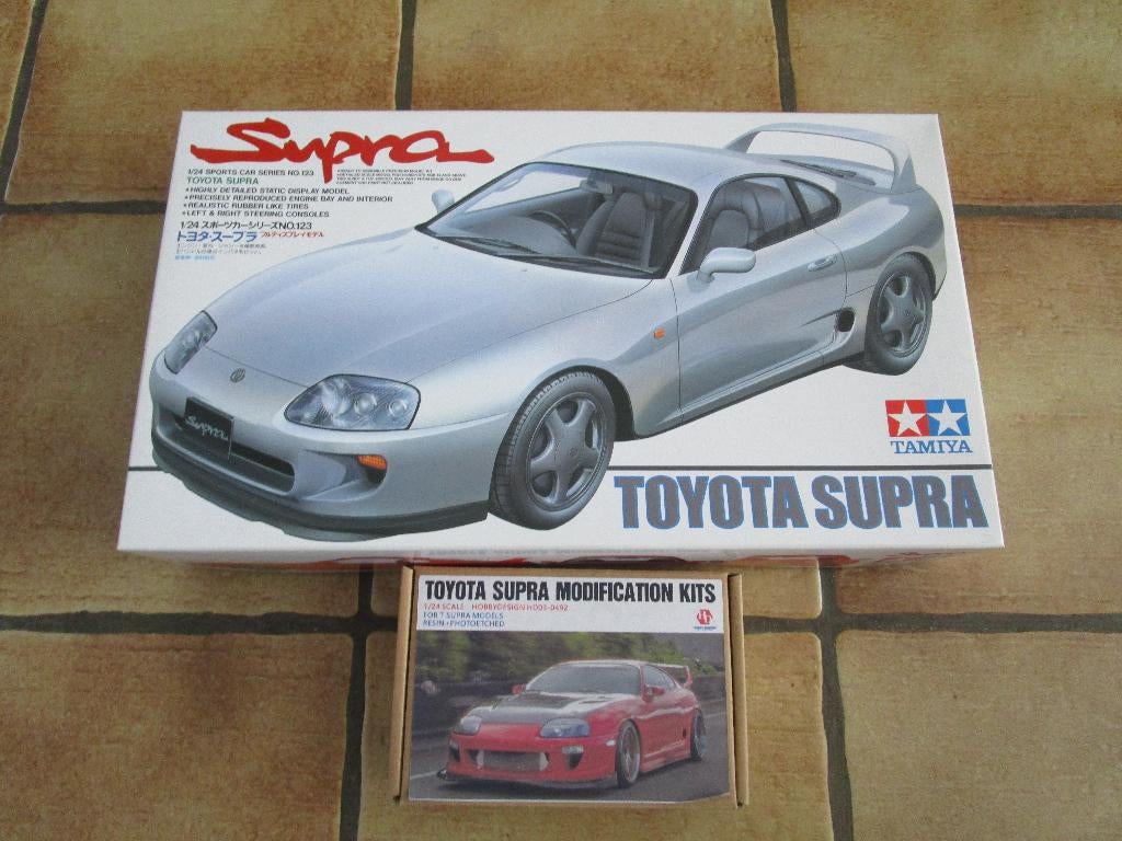 tamiya toyota supra + ridox kit 1:24, Hobby & Loisirs créatifs, Modélisme | Voitures & Véhicules, Neuf, Enlèvement ou Envoi, Voiture