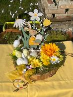 Montage de Pâques fait main avec lapin-déco artisanale-Liège, Enlèvement ou Envoi, Neuf