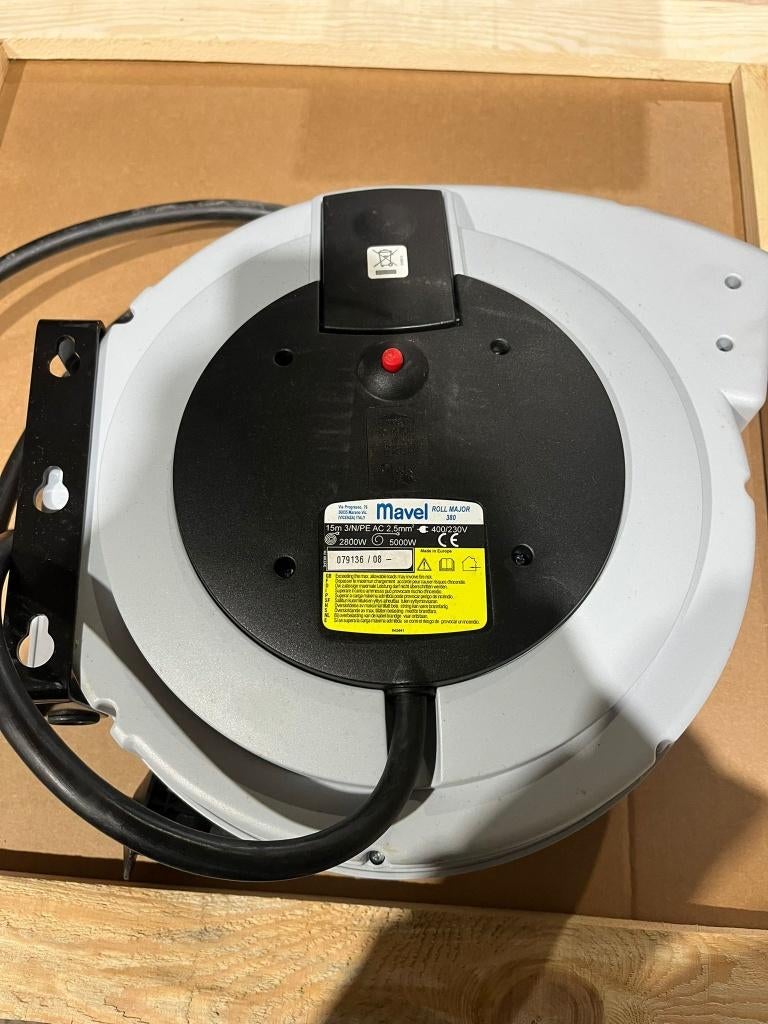 Kabelhaspel 5 x 2.5mm2 - 15m-380V, Enlèvement ou Envoi, Neuf, Câble ou Fil électrique