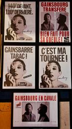 Set van 5 Serge Gainsbourg frames, Boeken, Muziek, Ophalen of Verzenden, Zo goed als nieuw, Artiest