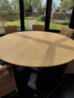 2 stuks ronde opklapbare tafel horeca 180 cm, Huis en Inrichting, Ophalen, 150 tot 200 cm, Rond, Zo goed als nieuw