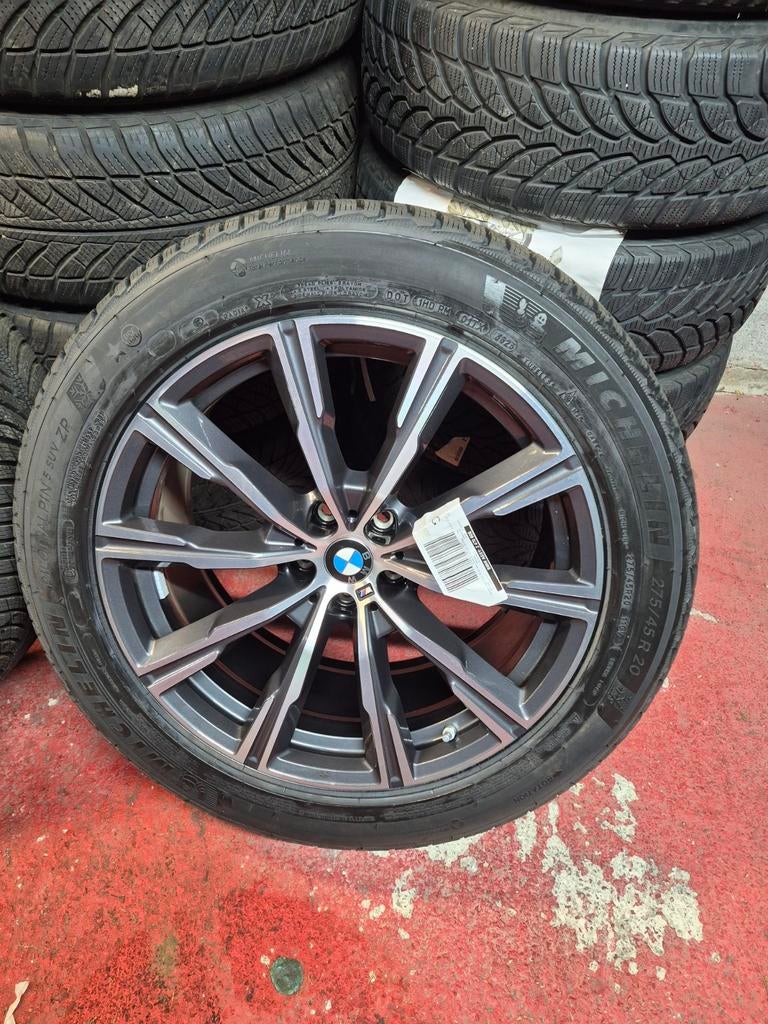2 jantes BMW origine 20" Pack M 740M + Michelin Neuf, Autos : Pièces & Accessoires, Autres pièces automobiles, BMW, Neuf, Enlèvement