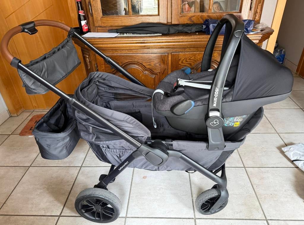 Duo kinderkoets met maxi cosi erbij, Ophalen, Zo goed als nieuw