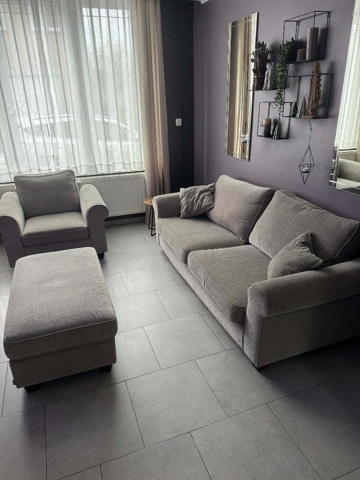 Salon complet, Maison & Meubles, Canapés | Coins salons complets, Utilisé, Tissus, Enlèvement