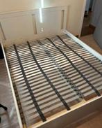 Twee persoonsbed 1m60 x 2m00, Huis en Inrichting, Slaapkamer | Bedden, Ophalen, Wit, Tweepersoons, Zo goed als nieuw