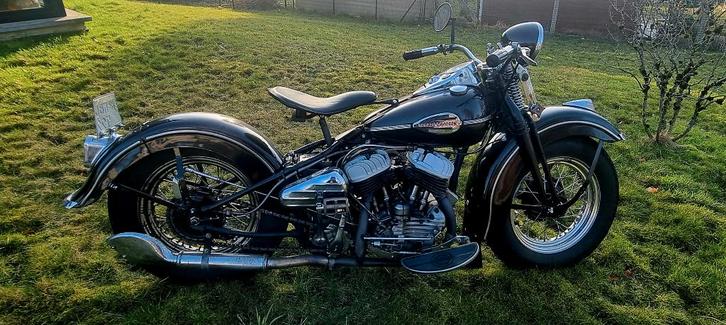 Harley Davidson WL 750 Flathead 1942, Motos, Motos | Harley-Davidson, Particulier, Autre, jusqu'à 11 kW, 2 cylindres, Enlèvement