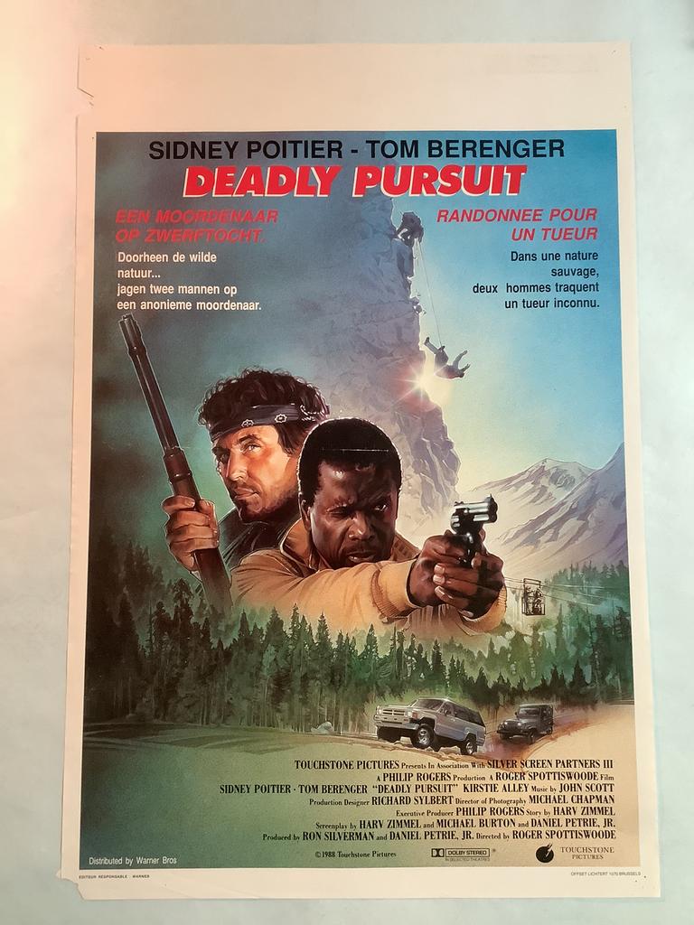 DEADLY PERSUIT  filmposter   36-54 cm, Ophalen of Verzenden