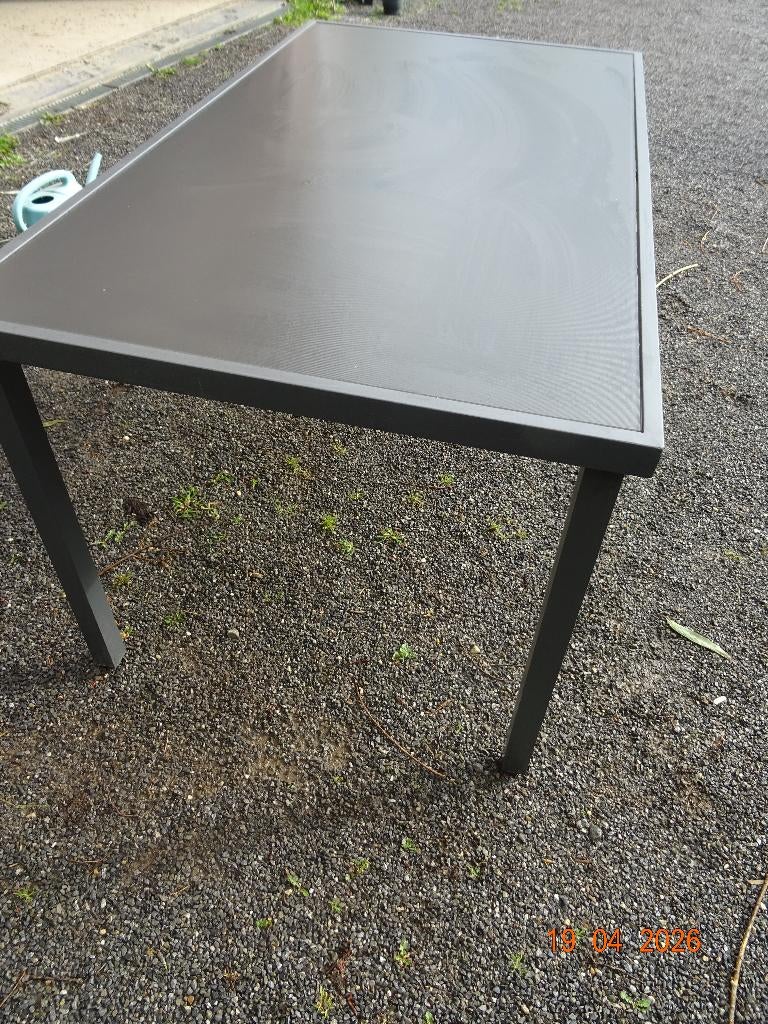 table de jardin, Jardin & Terrasse, Enlèvement, Comme neuf, Rectangulaire, Aluminium
