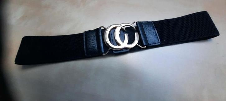 2 broekriemen, Kleding | Dames, Riemen en Ceinturen, Zo goed als nieuw, Losse buckle of gesp, Minder dan 80 cm, 3 tot 5 cm, Zwart