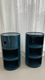 2 armoires Kartell Componibili Blue, 25 à 50 cm, Design, Moins de 100 cm, Comme neuf