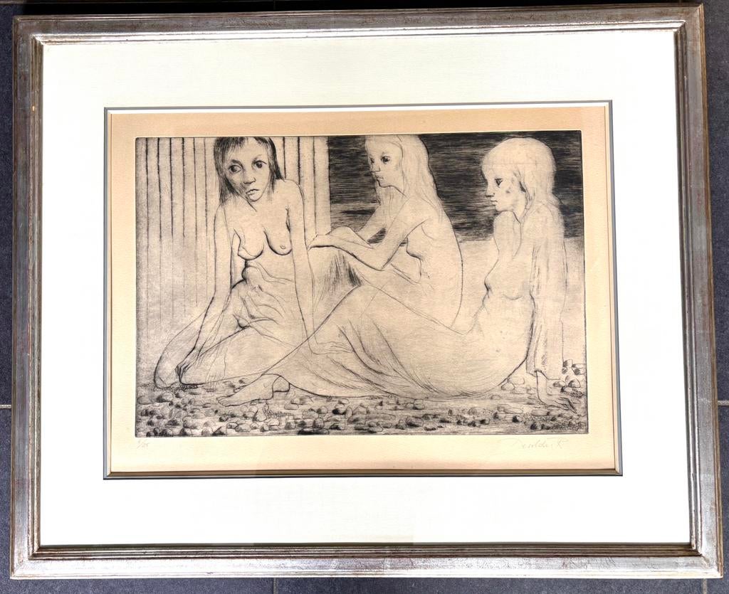 Devolder Roland, Antiek en Kunst, Kunst | Etsen en Gravures, Ophalen, Ets, Genummerd