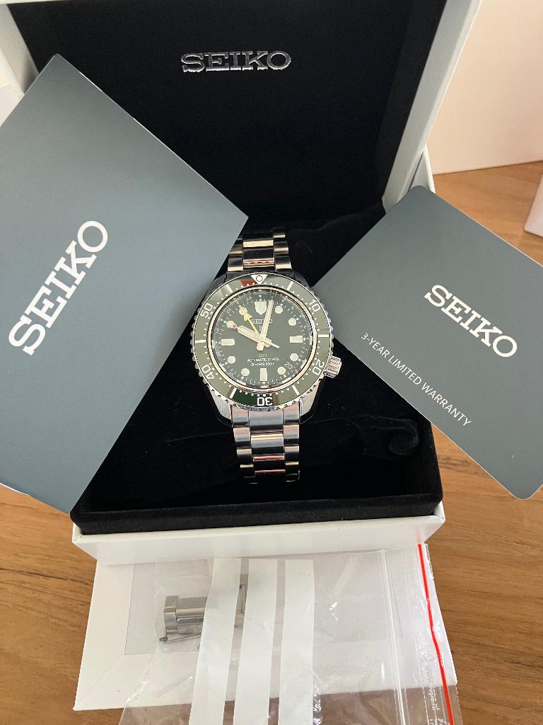 Seiko Prospex SPB 381 J1 Green Dial, Bijoux, Sacs & Beauté, Montres | Hommes, Comme neuf, Seiko, Enlèvement