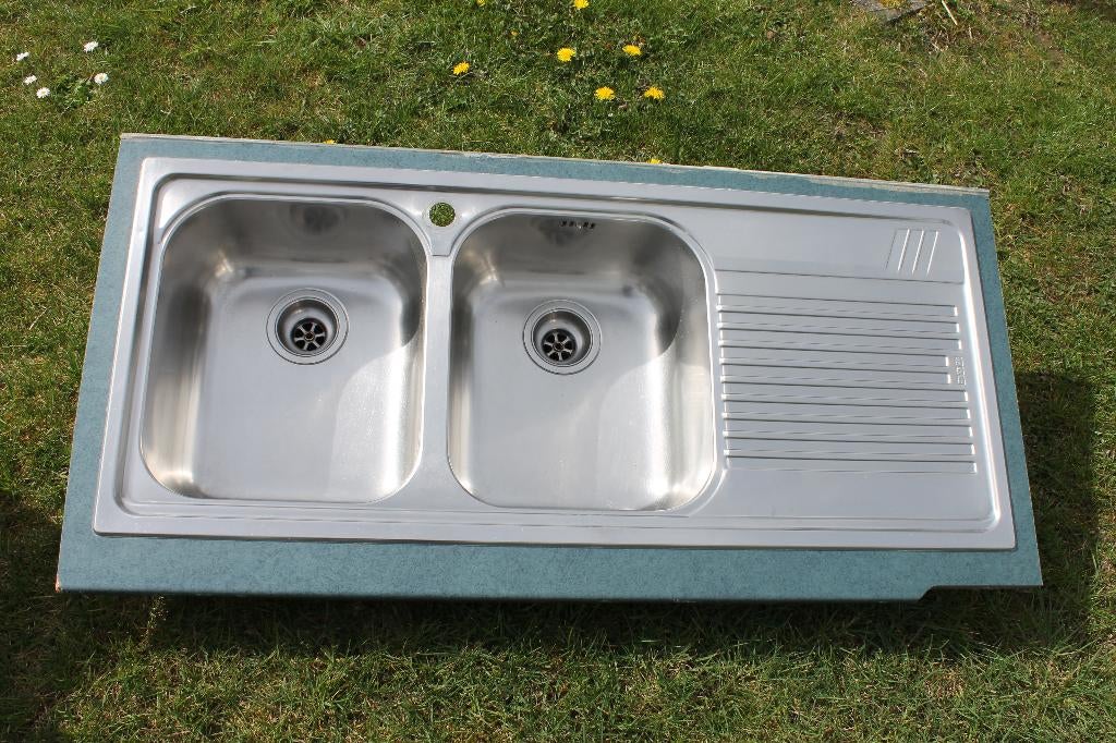 spoelbak inox, Ophalen, Gebruikt, Minder dan 100 cm, 50 tot 75 cm