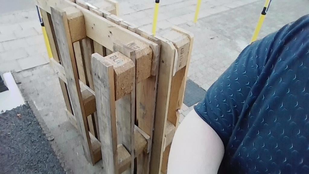 2 palleten, Ophalen, Gebruikt, Overige houtsoorten, Pallet