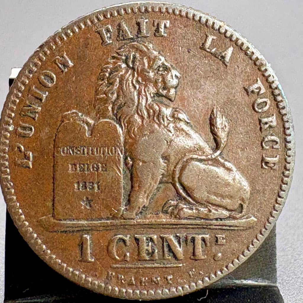 1 Centime - Koper - Belgische Leeuw - LPII - 1874, Enlèvement ou Envoi, Autre, Monnaie en vrac