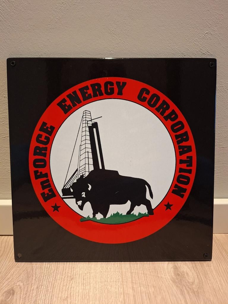 Emaille reclamebord Emaillerie Belge, Ophalen, Reclamebord