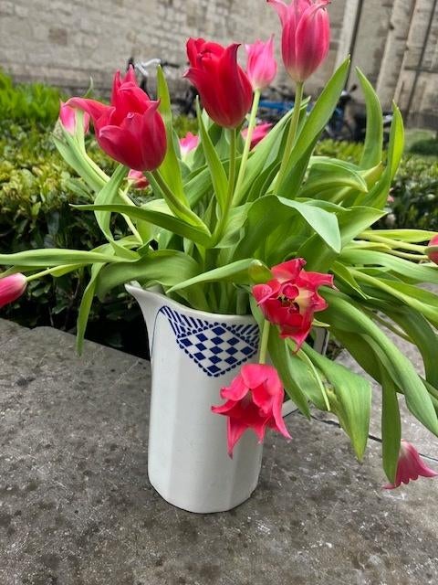 CRUCHE ART DÉCO CARAFE MOULINS DES LOUPS ET HAMAGE PANTIN, Antiquités & Art, Enlèvement ou Envoi