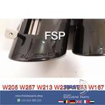 W118 CLA35 AMG UITLAAT SIERSTUKKEN SET ZWART Mercedes CLA Kl, Utilisé, -, -, Enlèvement ou Envoi