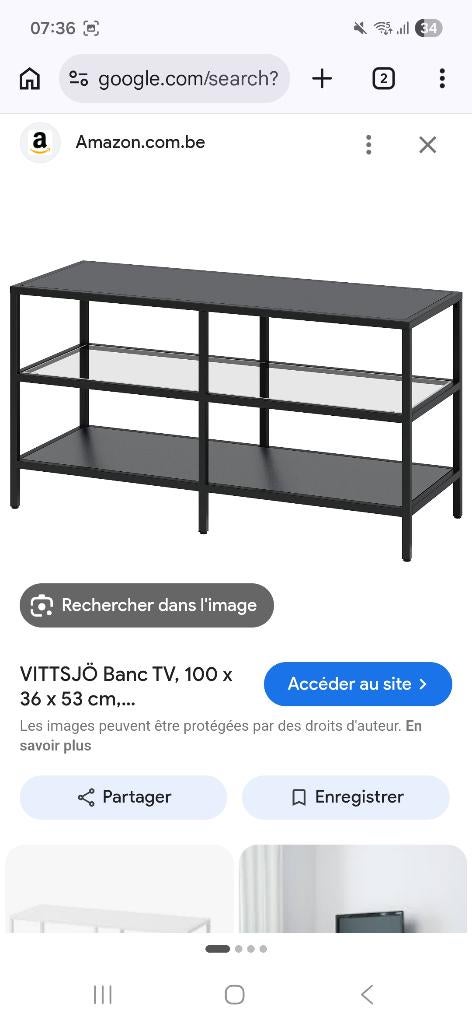 Meuble tv ikea vittsjo, Ophalen, Gebruikt