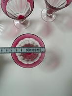 12 ruby cut cristal champagne coupes Val Saint Lambert, Antiek en Kunst, Ophalen of Verzenden