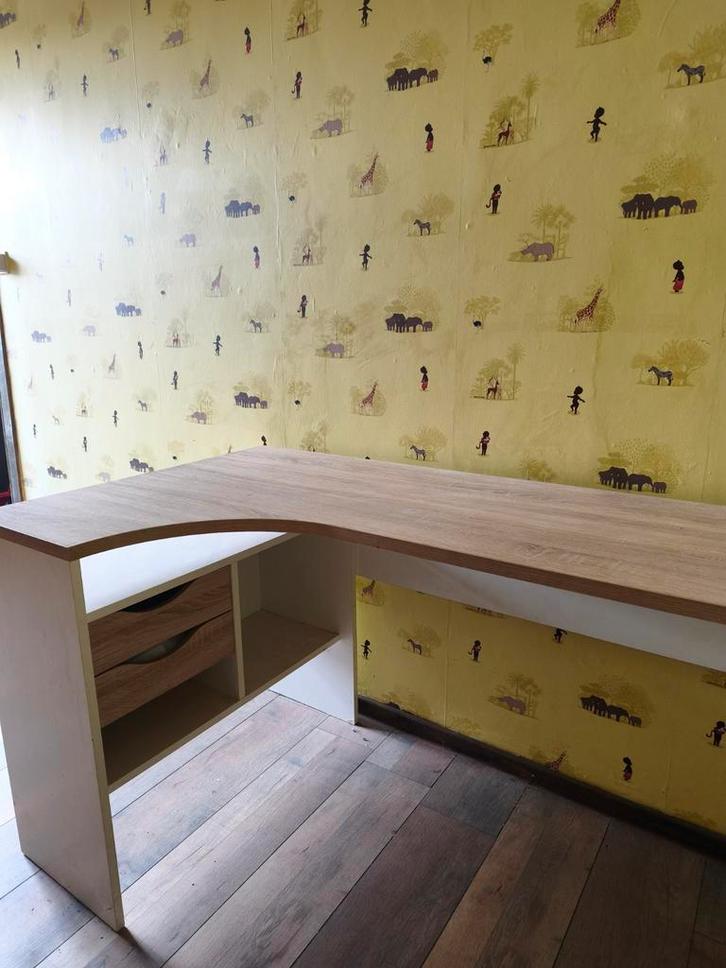 Magnifique Bureau d'Angle Scandinave, Maison & Meubles, Bureaux, Bureau