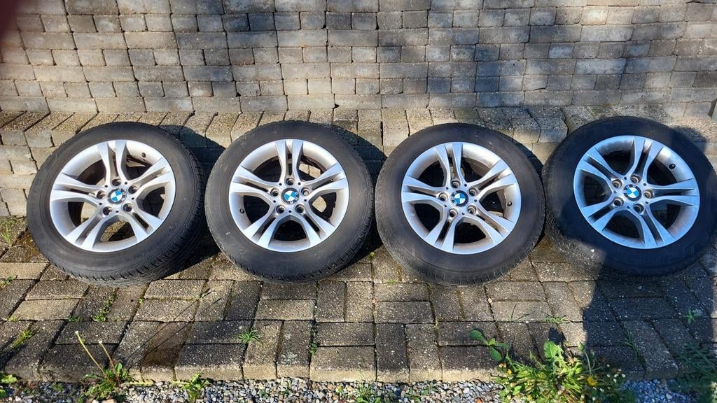 Zomerbanden met velgen set BMW, Ophalen, Zomerbanden, Velg(en)