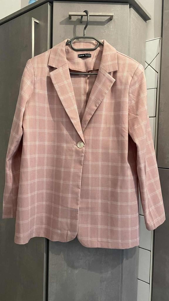 BLAZER nieuw roze wit M, Ophalen of Verzenden, Nieuw, Roze, Kostuum of Pak