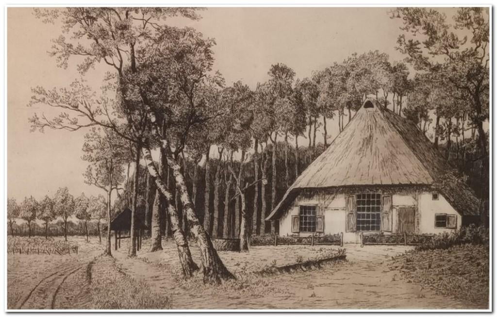 Cor van der Woerd (1901-1994) - Ets op papier, Antiek en Kunst, Kunst | Etsen en Gravures, Ophalen, Ets