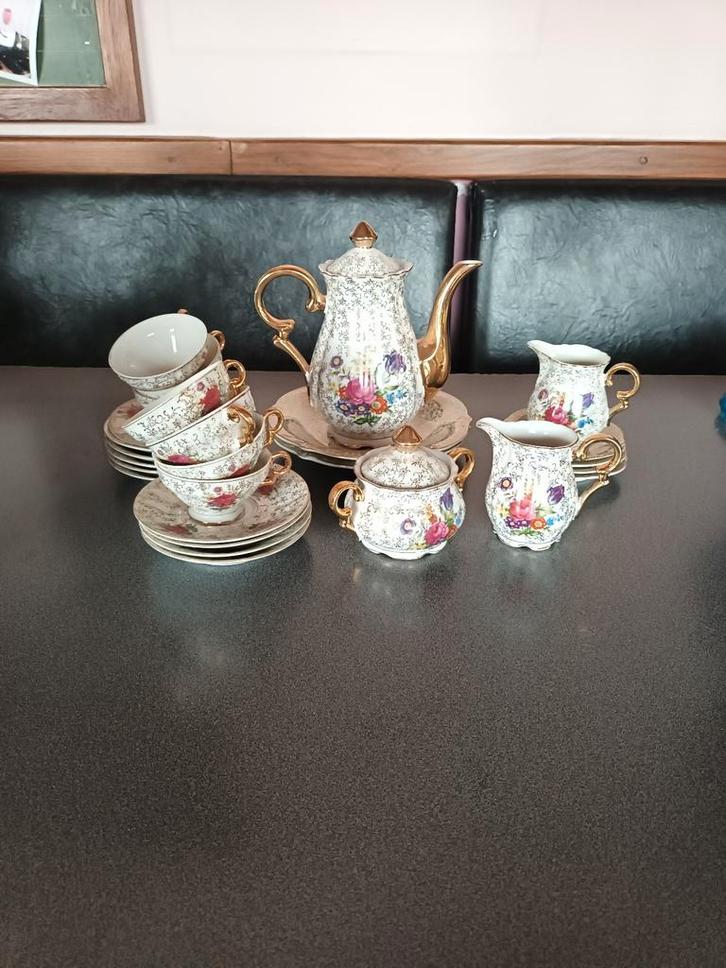 Prachtig Vintage Mocca/Koffieservies – Bavaria Stijl, Antiquités & Art, Antiquités | Services (vaisselle) complet, Enlèvement