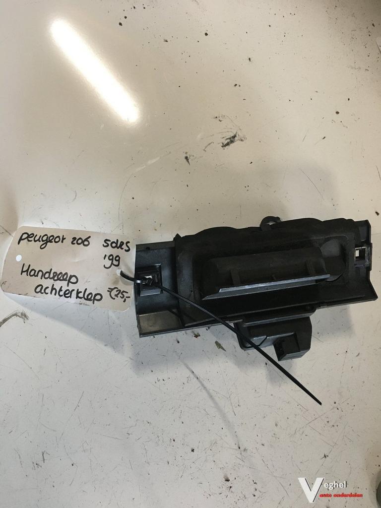 Peugeot 206 1999 5drs Handgreep achterklep, Gebruikt, -, Deur, -