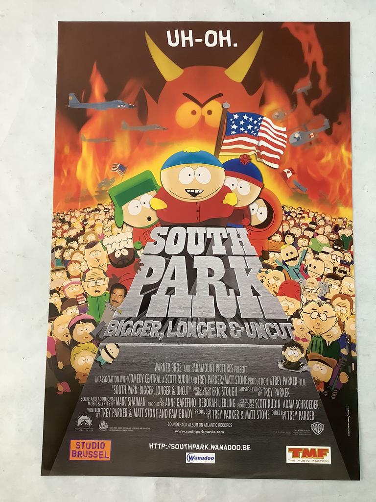 SOUTH PARK    FILMPOSTER / AFFICHE   40-60 cm, Verzamelen, Posters, Ophalen of Verzenden