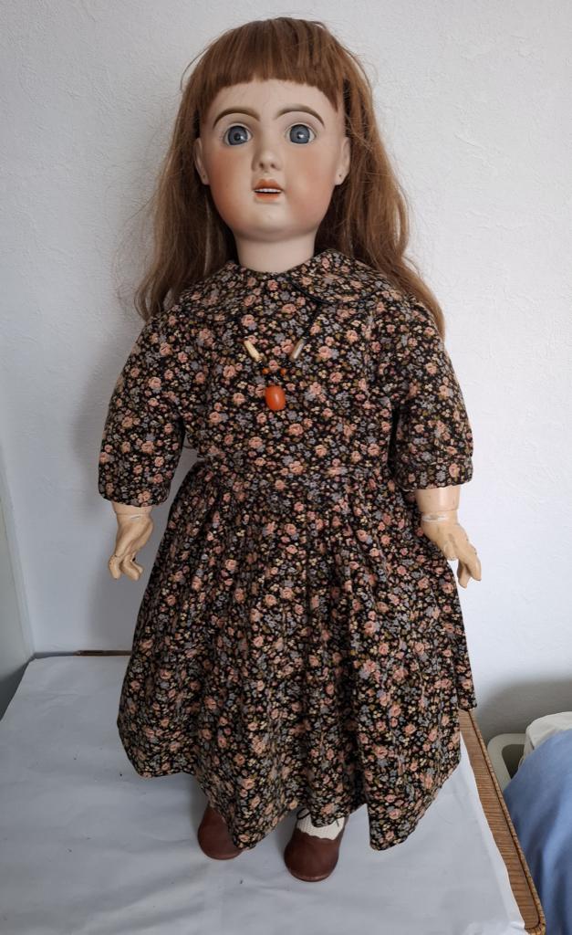 Antieke Jumeau pop - Jumeau hoofd 13 - 76 cm, Ophalen of Verzenden, Gebruikt, Pop