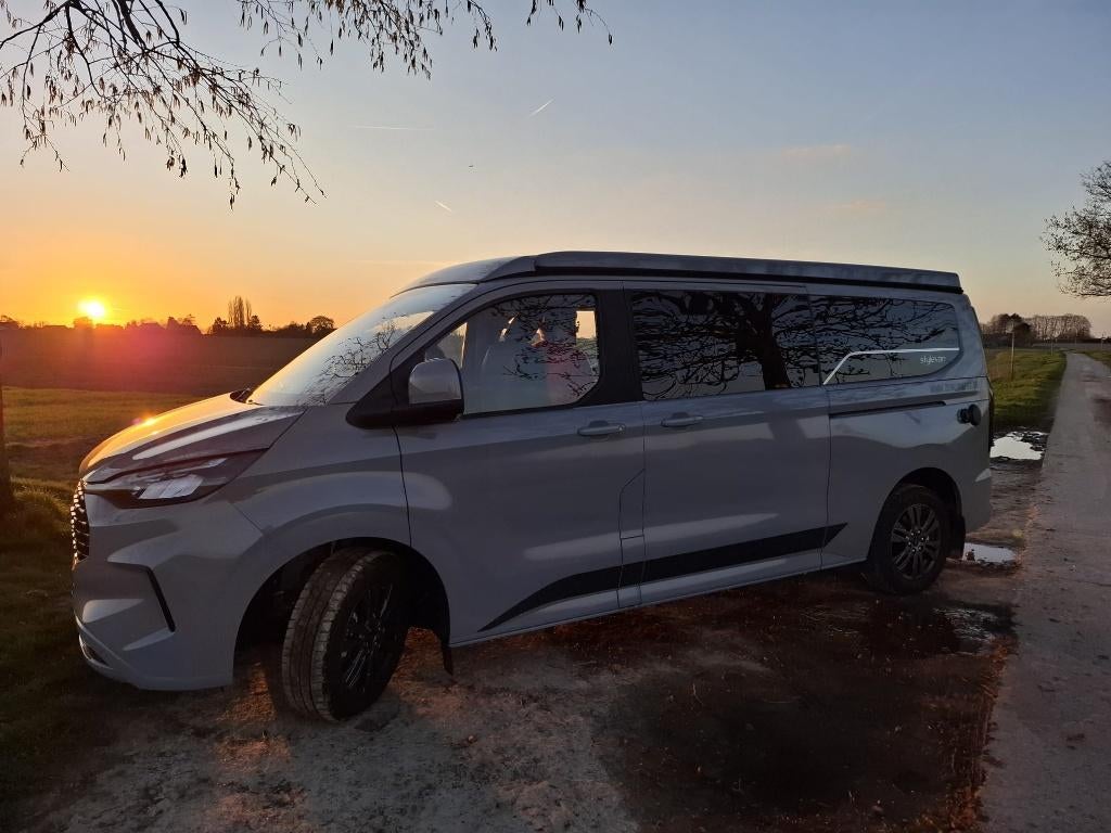 Ford transit Custon Stylevan Belize, Auto's, Ford, 4 zetels, 4 cilinders, Leder en Stof, Emergency brake assist