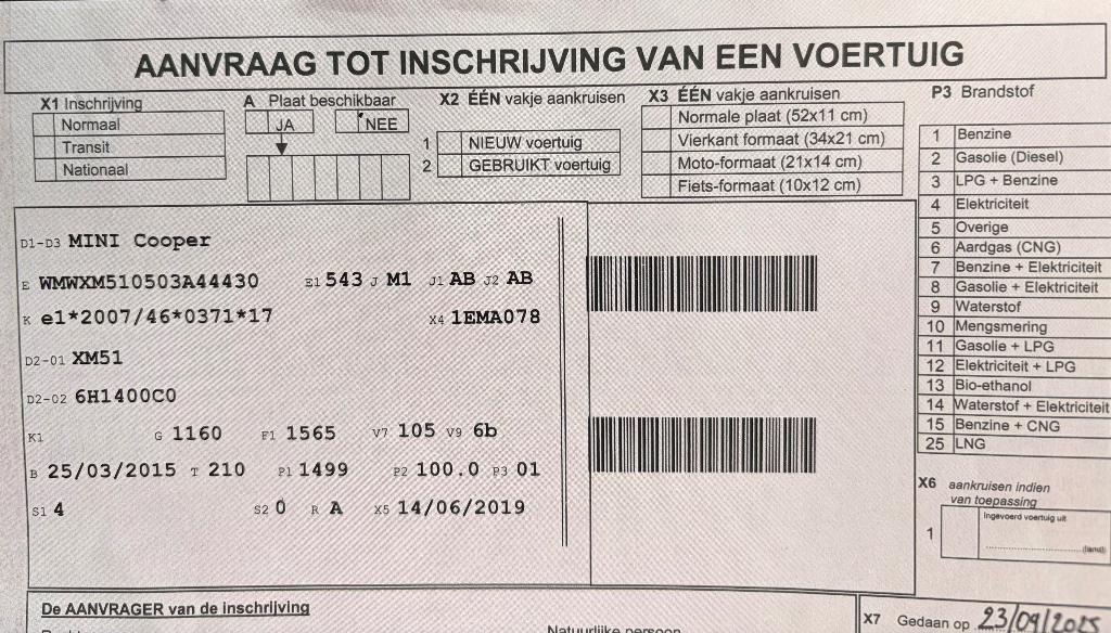 Zwarte Mini, 100 kW, Stof, Zwart, Handgeschakeld