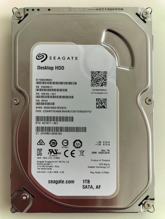HDD/harde schijf SEAGATE Desktop 1TB SATA Uitstekende staat., Computers en Software, Harde schijven, Intern, 1To, Ophalen of Verzenden