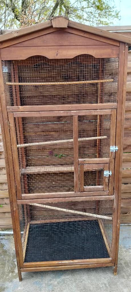 Volière perruche extérieur ou intérieur, Enlèvement, Utilisé, Bois, Volière