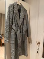 Manteau long a careaux, Kleding | Dames, Jassen | Winter, Ophalen of Verzenden, Gedragen, Wit