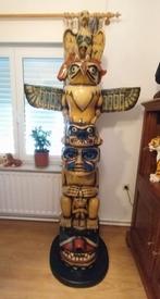 Beeld Totempaal,220cm,Indiaan totem,Cowboy,mancave,, Enlèvement, Comme neuf, Synthétique, Autres types