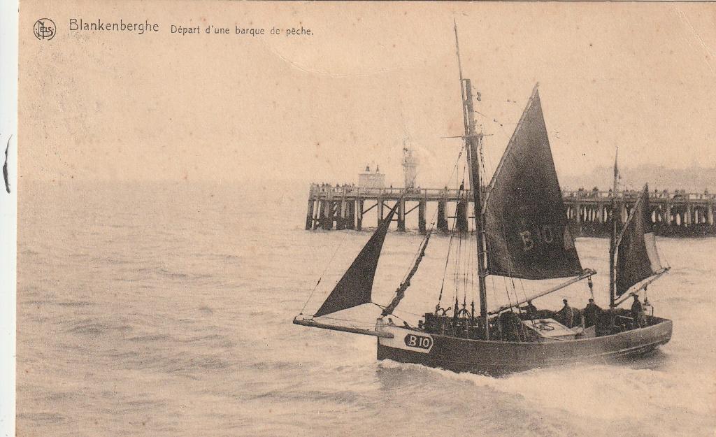 Blankenberge, Vissersboot : B10, Verzamelen, Postkaarten | België, Verzenden