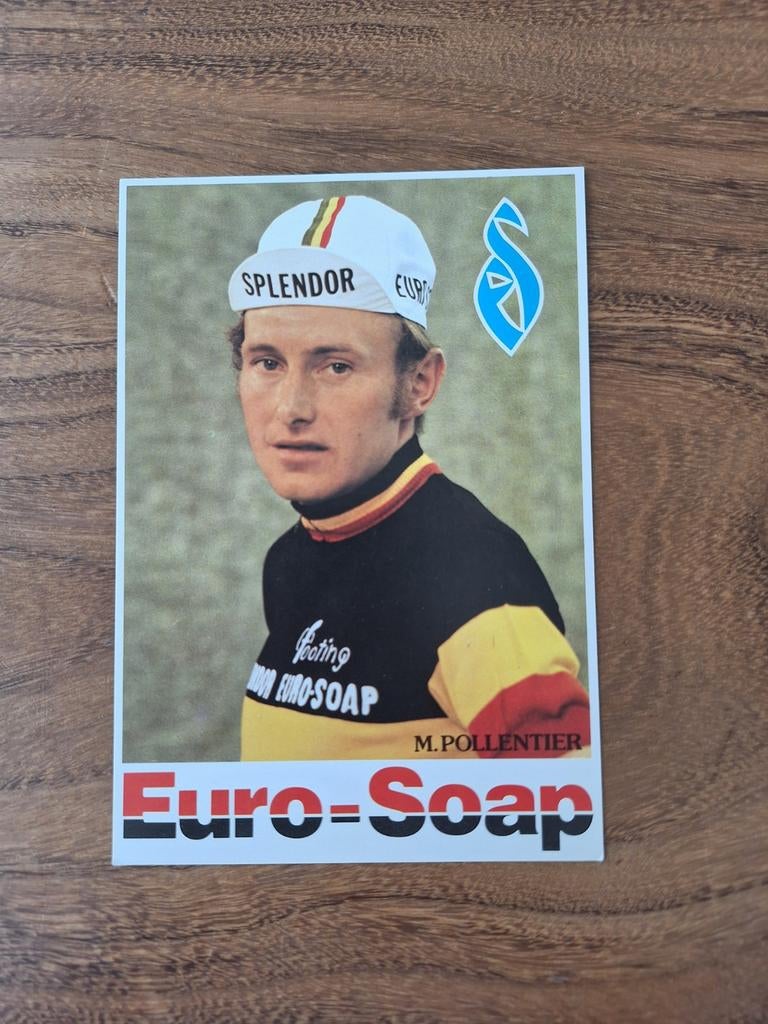 Wielerkaart Michel Pollentier jaren 70, Ophalen of Verzenden, Zo goed als nieuw, Plaatje