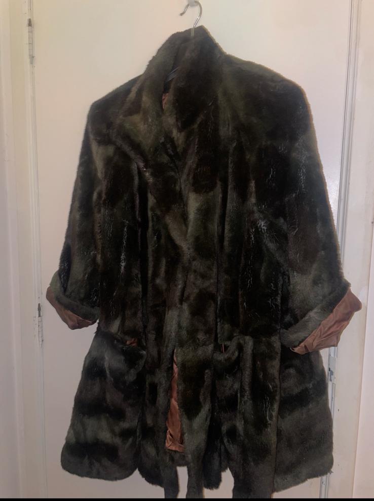 Oversized faux fur coat – vintage style – zachte winterjas, Ophalen, Gedragen, Maat 42/44 (L)