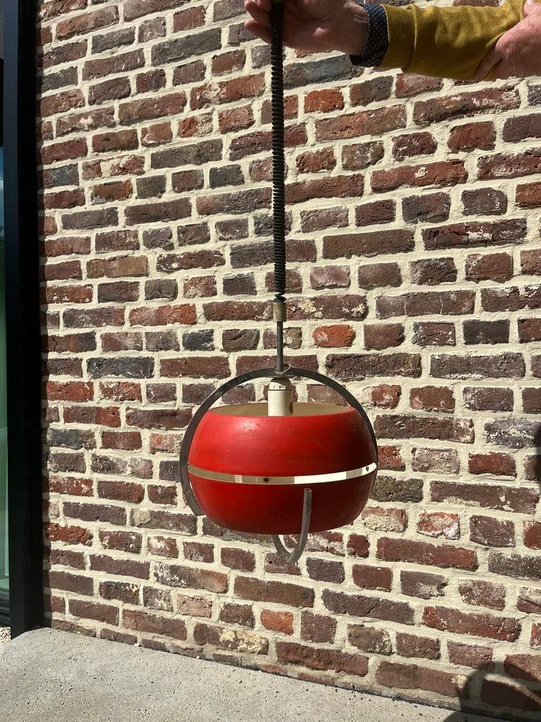 Vintage Mid-century space age lamp, Ophalen of Verzenden, Zo goed als nieuw