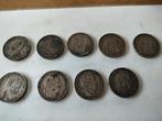 Lot van 9 oude zilveren munten, Postzegels en Munten, Ophalen of Verzenden, Munten