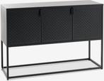 JYSK - Commode - 3 portes - noire, 25 à 50 cm, Modern - industrieel, Comme neuf, 100 à 150 cm