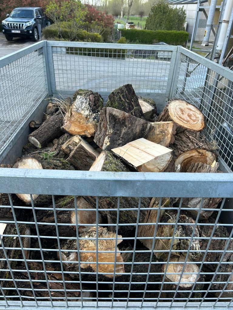 +/- 2 mètres cubes de bois dur, Jardin & Terrasse, Bois de chauffage, Enlèvement