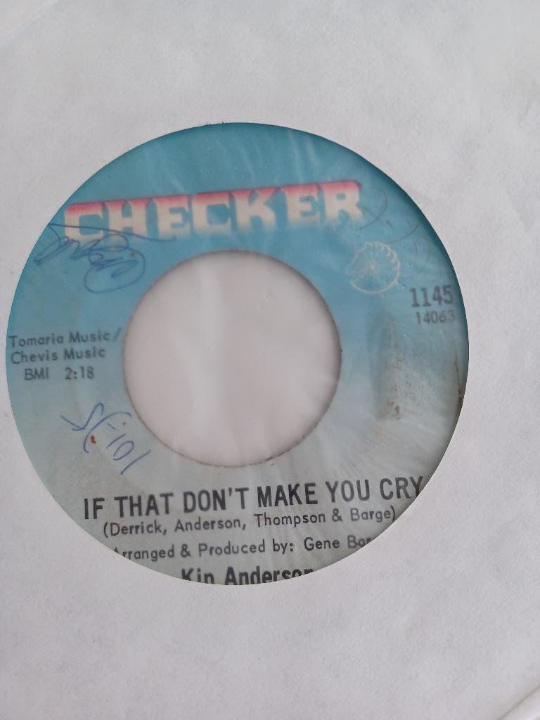 Soul 45: Kip Anderson – If That Don't Make You Cry, Gebruikt, 7 inch, Single, Ophalen of Verzenden