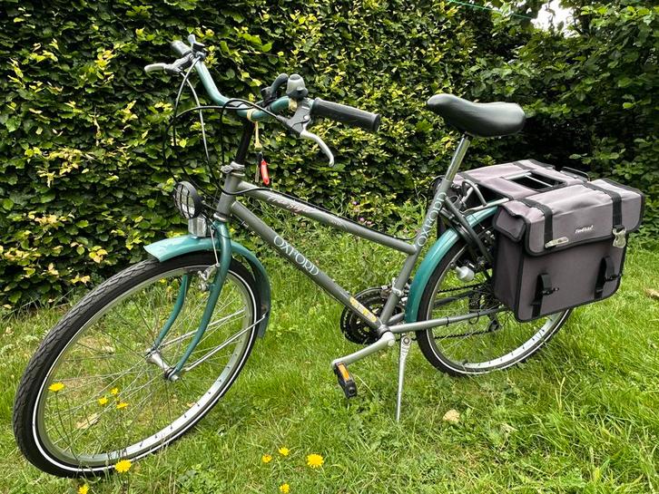 Oxford groen-grijze Damesfiets 26” in perfecte staat, Fietsen en Brommers, Fietsen | Dames | Damesfietsen, Zo goed als nieuw, Versnellingen