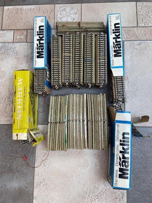 Märklin lot M-sporen : 127 stuks, Hobby en Vrije tijd, Modeltreinen | H0, Gebruikt, Rails, Wisselstroom, Märklin, Analoog, Ophalen of Verzenden