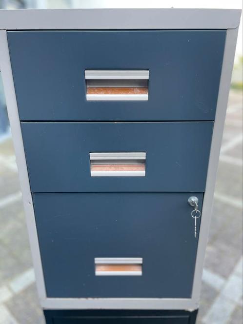 Metalen laden kast, Huis en Inrichting, Kasten | Ladekasten, Gebruikt, Minder dan 100 cm, Minder dan 50 cm, 25 tot 50 cm, Metaal