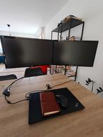 ️ Twee LG monitors + verstelbare houder  in topstaat!, Computers en Software, Monitoren, Ophalen, Zo goed als nieuw, HDMI, LG